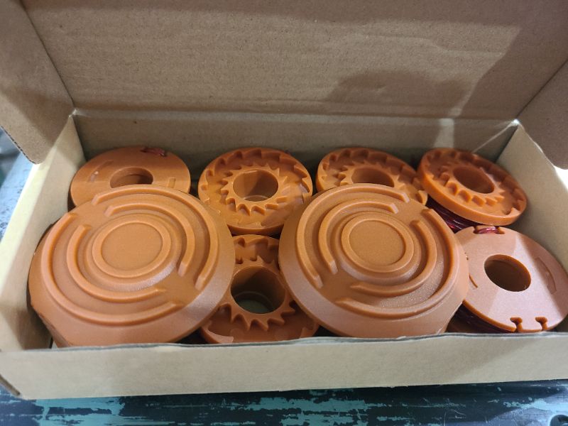 Photo 1 of 10 Pack Trimmer Spool Line for Worx,(WA0010)Replacement Trimmer Spool Line for Worx,Trimmer Line Refills 0.065 inch for Worx,Suitable for Worx String Trimmers(8 Pack Grass Trimmer Line,2 Trimmer Cap)