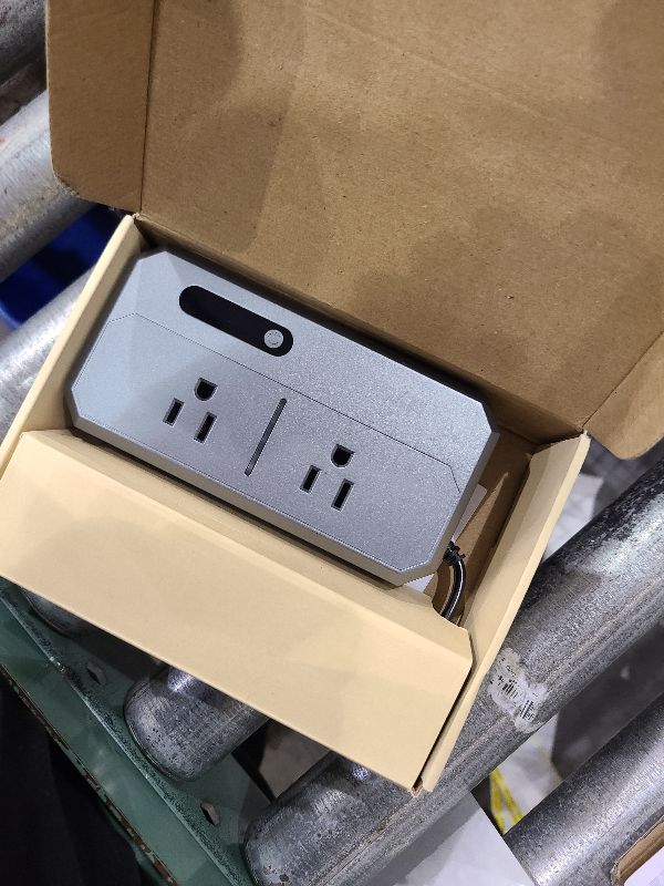 Photo 1 of 200W Car Power Inverter, TESSAN 12V DC to 110V AC Converter with 2 AC Outlets and 4 USB Ports, PD/QC 3.0 Fast Charging, Car-Essentials for Camping, Road Trip, Gray