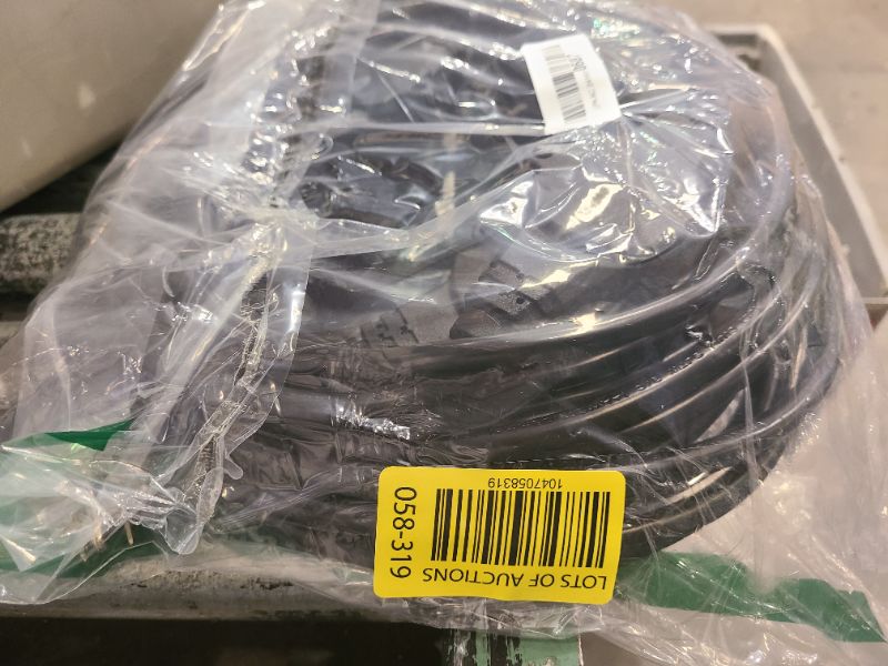 Photo 1 of 50FT Power Extension Cord - 3 Prong, 14 Gauge SJTW 5-15R Cable with Male Plug to Female Connector, 7 Outlet, Multiple Evenly-Spaced Plugs, Suitable for Stage or Outdoor, UL Certified