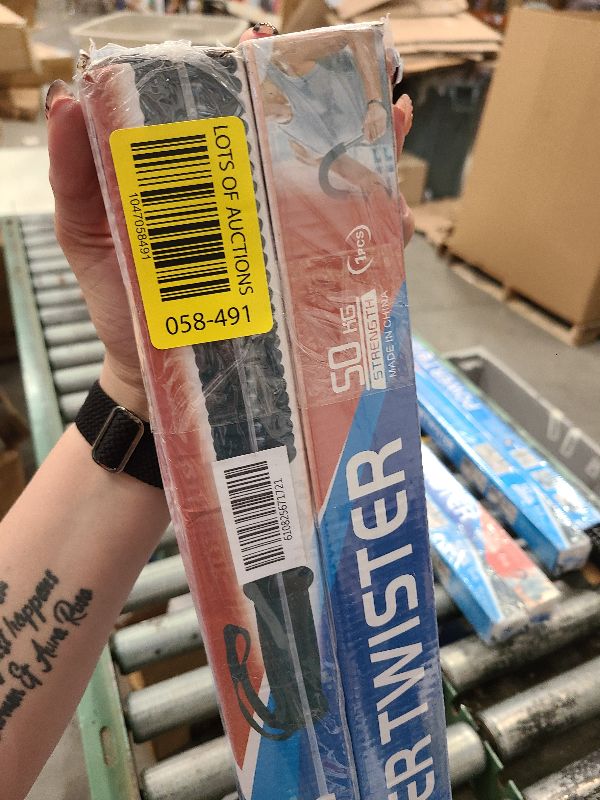Photo 1 of 2 Pack of Power Twister Bar Set, Upper Body Workout, Arms Strength Training, Chest, Heavy Duty Spring bar (66lb - 30kg & 110lb - 50kg) for Intermediate & Advanced levels