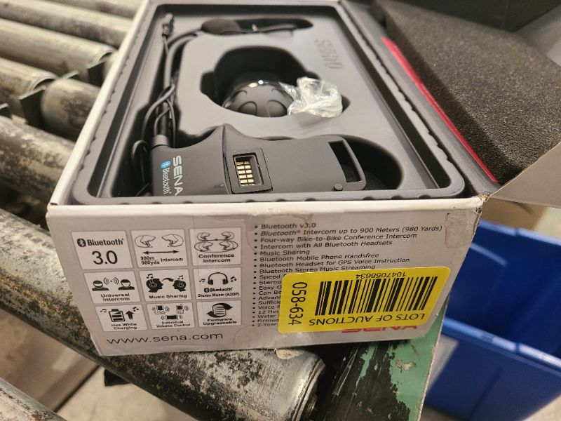 Photo 1 of Sena SMH10-11 Motorcycle Bluetooth Headset/Intercom Communication System with Universal Microphone Kit (Single)