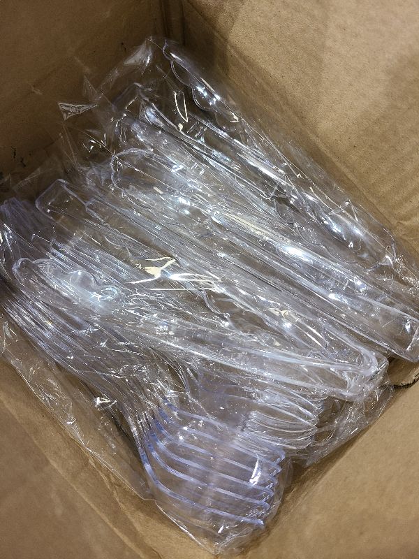 Photo 1 of 18 Pcs Clear Plastic Serving Utensils Set - 6 Clear Plastic Serving Spoons, 6 Tongs And 6 Forks - Heavy Duty Disposable Serving Utensils Set For Parties