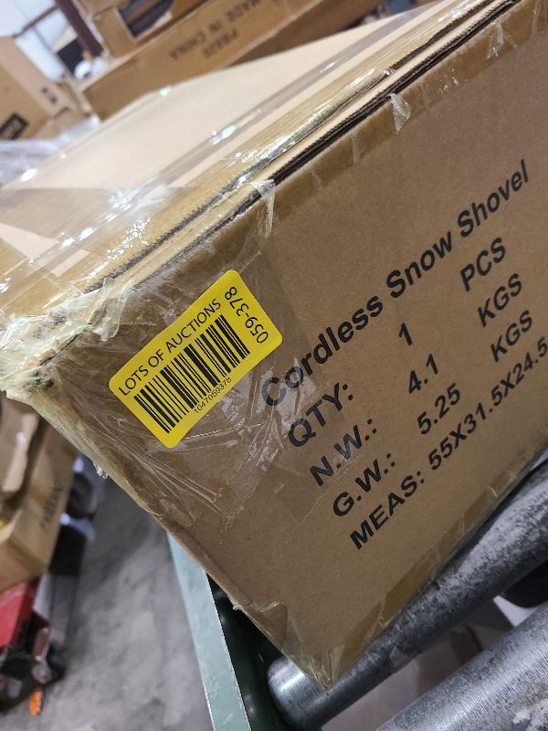 Photo 1 of 20V 12-Inch Cordless Snow Shovel, 4Ah Cordless Snow Blower, Bcluded