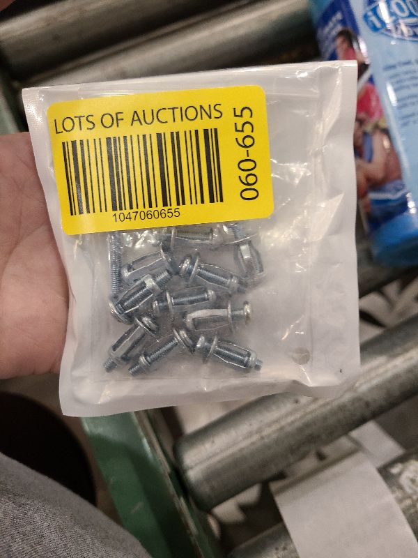 Photo 1 of 10-Piece Aluminium Hollow Door Anchor Set - For 0-5mm Doors, Extra Short, Wall Anchors - Suitable for Steel Pipe, Iron Sheet, Plastic Sheet (8 * 16MM)