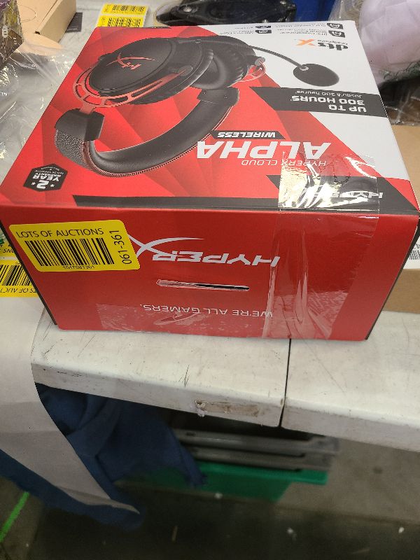 Photo 1 of HyperX Cloud Alpha Wireless - Gaming Headset for PC, 300-hour battery life, DTS Headphone:X Spatial Audio, Memory foam, Dual Chamber Drivers, Noise-canceling mic, Durable aluminum frame,Red