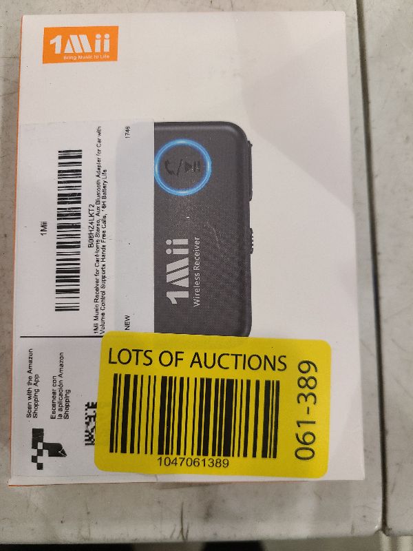 Photo 1 of 1Mii Bluetooth 5.3 Music Receiver for Car/Home Stereo, Aux Bluetooth Adapter for Car with Volume Control Supports Hands Free Calls, 16H Battery Life