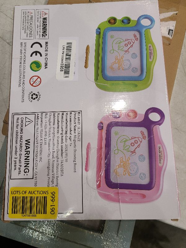 Photo 1 of Toddler Toys Age 1-2,Erasable Toys for 1 2 Year Old Girl Magnetic Drawing Board for Kids, A Etch Easter Gift for 2 3 Year Old Travel Toys Sketch Board