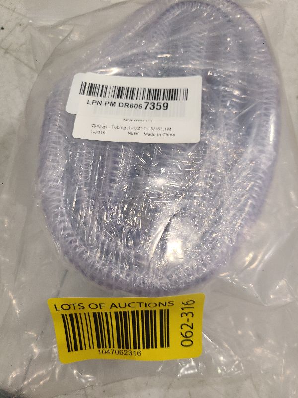 Photo 1 of 1-1/2" ID x 1-13/16" OD Soft Braided PVC Tubing, Clear Flexible PVC Tube Vinyl Hose Water Oil Winter antifreeze & Soft for Four Seasons (3.3Ft length)