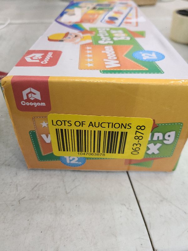 Photo 1 of Coogam Montessori Toys Wooden Color Shape Sorting Box Game Geometric Matching Blocks Early Learning Educational Toy Gift for 3 4 5 Year-Old Baby Toddlers
