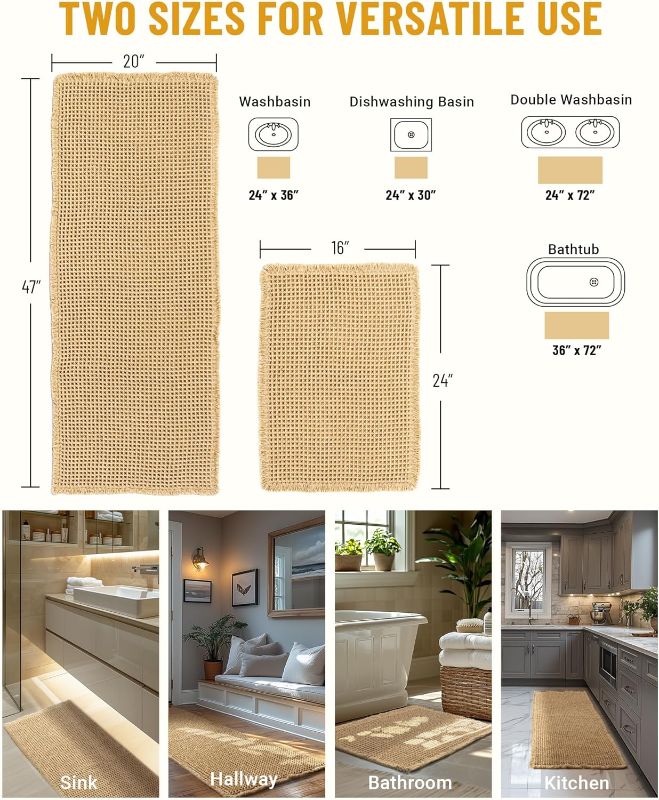 Photo 1 of BATHROOM, HALL, KITCHEN WAFFLE RUG 