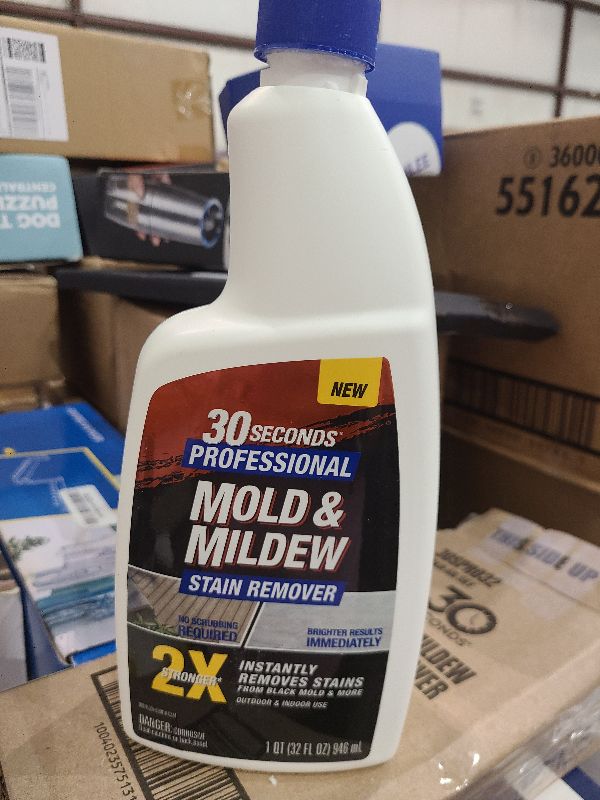 Photo 1 of 30 SECONDS Pro Mold and Mildew Stain Remover | Scrub Free | Brighter Results Instantly | Ready To Use | 32 Fl. Oz.
