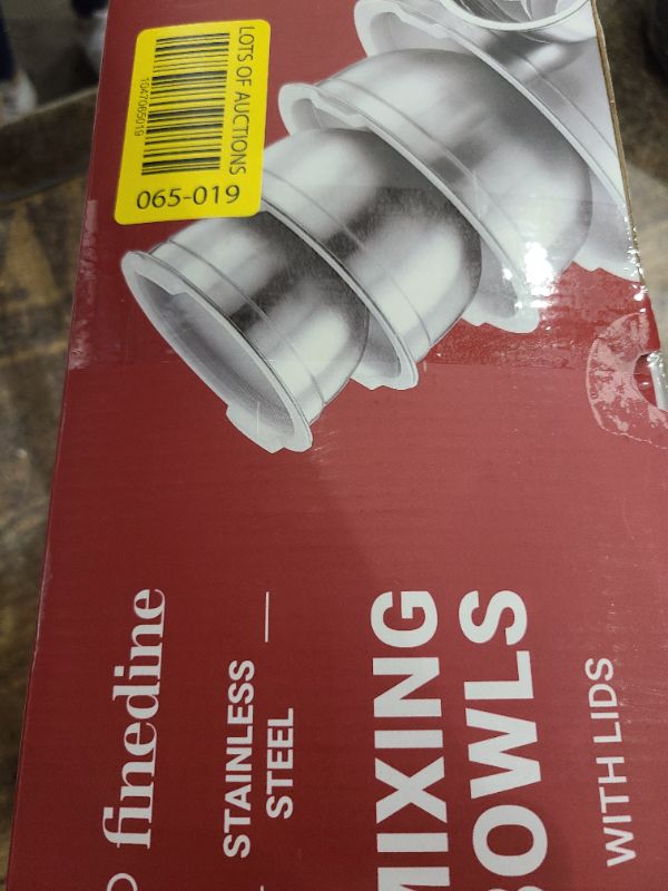 Photo 1 of FineDine Stainless Steel Mixing Bowls Set with Lids, Home Kitchen Cooking Essentials Household Must Haves for Baking. 1pc only