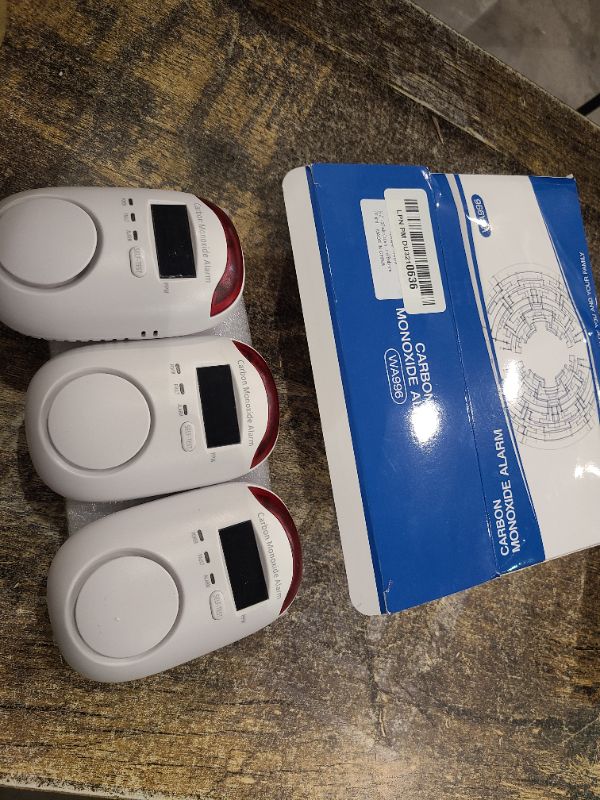 Photo 1 of 3 Packs Carbon Monoxide Detectors - Hembisen Carbon Monoxide Detector Plug in Type CO Alarm Monitor with Digital Display, Accurate & Easy to Read, for Home/Kitchen/Hotel/Bedroom (White)