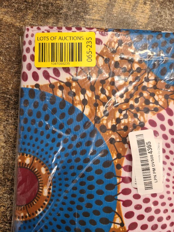 Photo 1 of Alina Belle African Wax Print Fabric - Ankara Fabric Dutch Kente 1 Yard