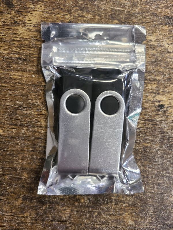Photo 1 of 2 Pack 64GB USB Flash Drive USB 2.0 Thumb Drives Jump Drive Fold Storage Memory Stick Swivel Design - Black