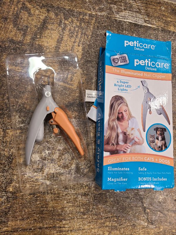 Photo 1 of Allstar Innovations PetiCare LED Light Pet Nail Clipper- Great for Trimming Cats & Dogs Nails & Claws, 5X Magnification That Doubles as a Nail Trapper, Quick-Clip, Steel Blades