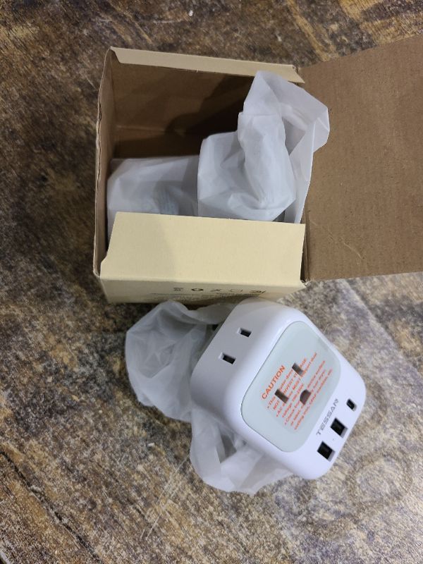 Photo 1 of European Travel Plug Adapter, 2 Pack Foldable International Power Plug Adapter with 2 AC Outlets 3 USB Charging Ports(2 USB C), Travel Essentials