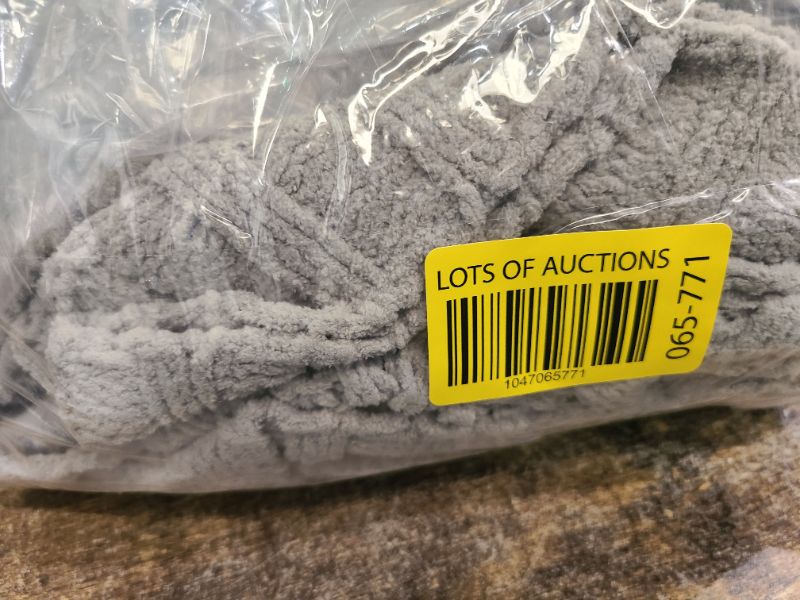 Photo 1 of Amélie Home Chunky Knit Chenille Throw Blanket, Breathable Cable Knitted Blanket for Couch, Farmhouse Decorative Throw for Sofa Chair Bed, 50"x60", Sage Green