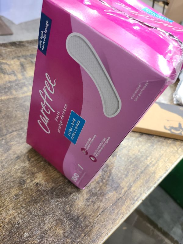 Photo 1 of Carefree Panty Liners for Women, Extra Long, Unwrapped, Unscented, 100ct |Pantiliners, Carefree Liners, Daily Liners for Women, Light Periods and Leaks, 8-Hour Odor Control|100ct (Packaging May Vary)
