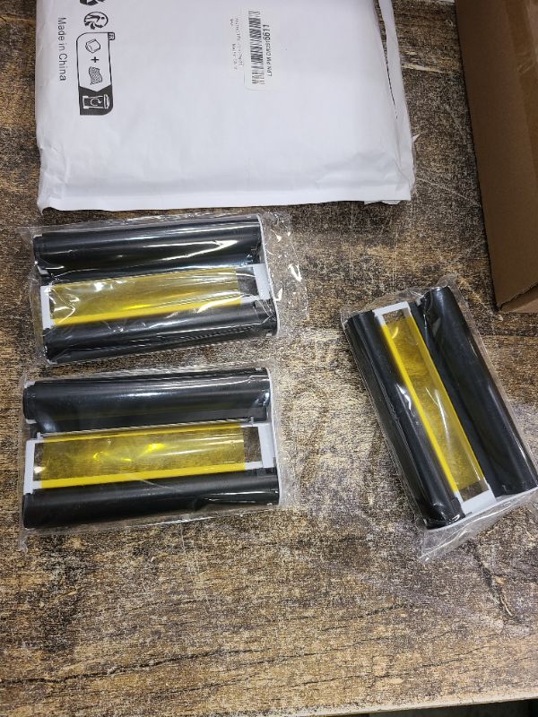 Photo 1 of Absonic 3 Pack Compatible KP108 Ink Cassette Ink Cartridges Replace for Canon Selphy KP-108IN Color Ink Cassette 4x6 Inch Work for Canon Selphy CP1200 CP1300 CP1500 CP910 CP900 Printer (Without Paper)