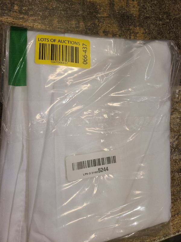 Photo 1 of ALYVIA SPRING Stall Fabric Shower Curtain Liner Waterproof - 60" x 72", Soft & Lightweight Stall Size Shower Curtain with Magnets, Machine Washable - 60x72, White