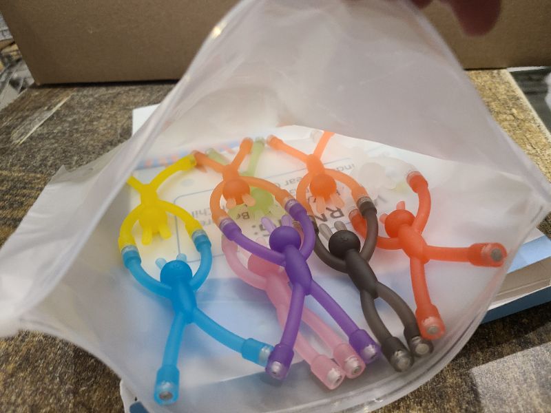 Photo 1 of 9Pcs Magnetic Bunny Men Travel Toys for Toddlers Kid Girls ADHD Quiet Airplane Travel Activities Essential Toy Magnets Rabbit Fidget Toys Adults Autism Cool Gadget for Office Desk Classroom Prizes
