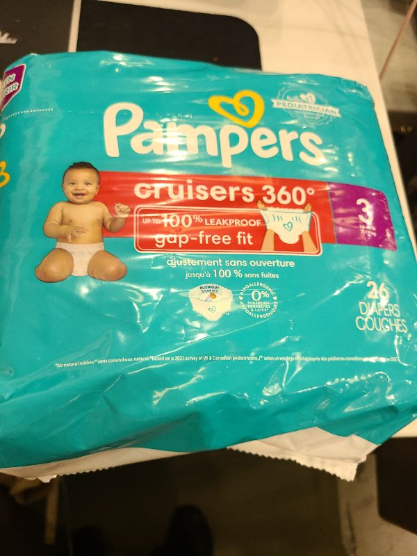 Photo 1 of Pampers Cruisers 360 Diapers - Size 3, 26 Count, Pull-On Disposable Baby Diapers, Gap-Free Fit