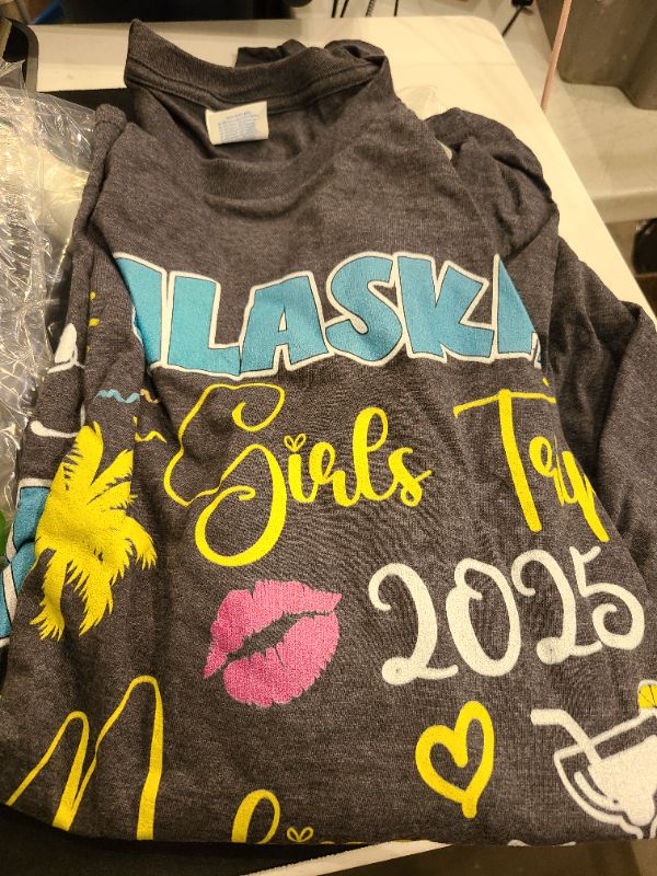 Photo 1 of Alaska Girls Trip 2025 Women Cruise Matching Vacation Family Long Sleeve T-Shirt. Medium