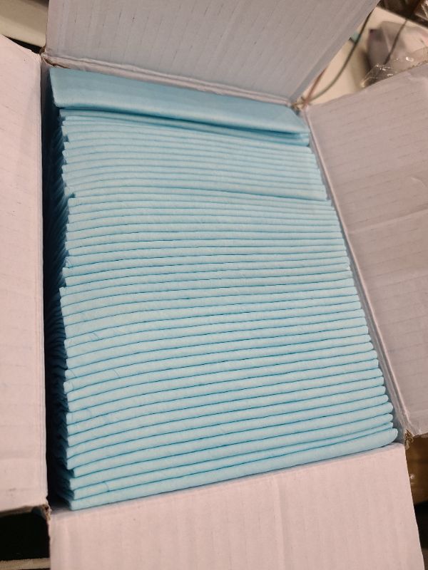 Photo 1 of 50 Count Super Absorbency Disposable Underpads, Leakproof Quick Drying Disposable Pads for Baby, Puppy and Adults, Disposable Changing Pads for Baby, Disposable Diaper Changing Pads, 17” x 13”