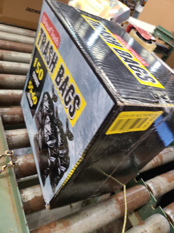 Photo 1 of 150 Count 55-60 Gallon Trash Bags, Sturdy & Tear-Resistant Commercial Can Liners 55 Gallon, Large Garbage Bags, Large Black Trash Bags for Commercial, Lawn and Leaf Bags