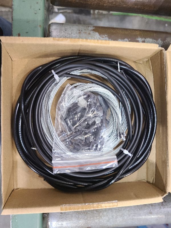 Photo 1 of 103pcs Universal Bicycle Brake Cable Kit, Brake Cable and Shift Cable Housing Kit with Stainless Steel Bike Cable Cutter, Include Cable End Caps, O-Rings, C Buckle, V-Brake Cable Guide for Bike Repair
