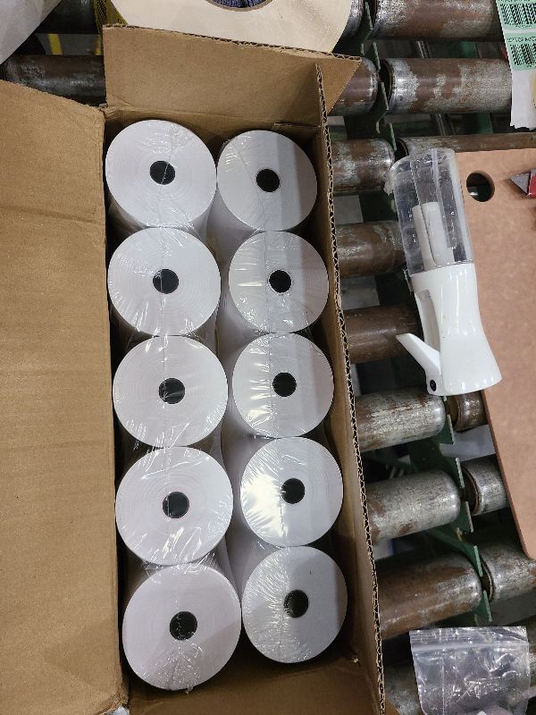 Photo 1 of (10 Rolls) 3 1/8 x 230 Thermal Paper Rolls, BPA Free Thermal Receipt Paper Rolls, 3.125 inch Wide and 230 ft Long Per Thermal Paper Receipt Roll