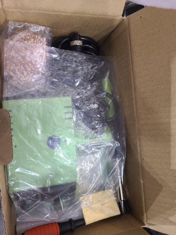 Photo 1 of Soldering Station, 100W Digital Display Soldering Iron Station Kit with 2 Helping Hands, 356°F - 896°F, Auto Sleep, °C/°F Conversion, Solder Wire, Tips, Stand, Pump, Tweezers, Tip Cleaner, Green