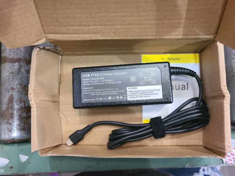 Photo 1 of 65W USB C Laptop Charger Compatible with Dell Series Laptop Type C Universal Adapter Power Supply Cord