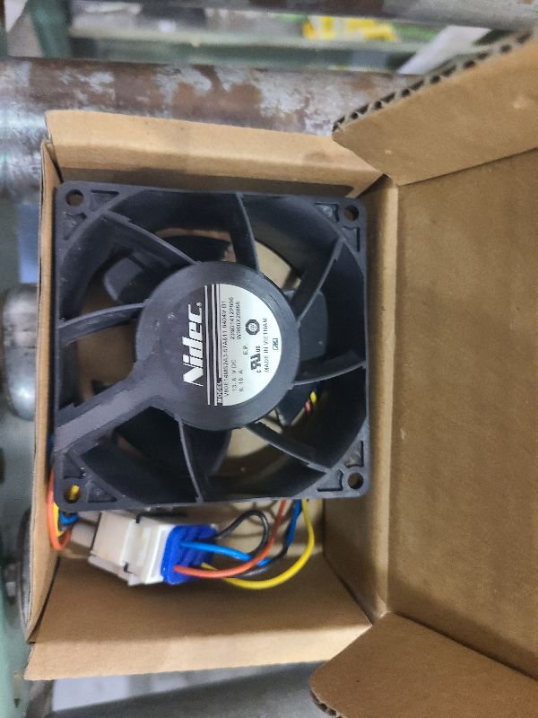 Photo 1 of 2024 Upgraded (OEM) WR60X26866 Refrigerator Evaporator Fan Motor, Fit for GE Refrigerator, Replace V80E14MS2A3-57A611 WR60X10341, WR60X26030, WR60X10356, WR60X110357, WR60X26033, etc