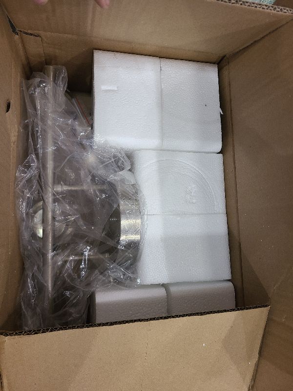 Photo 1 of 3-Light Bathroom Light Fixtures, Brushed Nickel Vanity Light, Farmhouse Wall Lights with Clear Glass Shade, Bathroom Wall Lamp for Mirror Kitchen Bedroom Hallway Living Room Hallway Cabinet