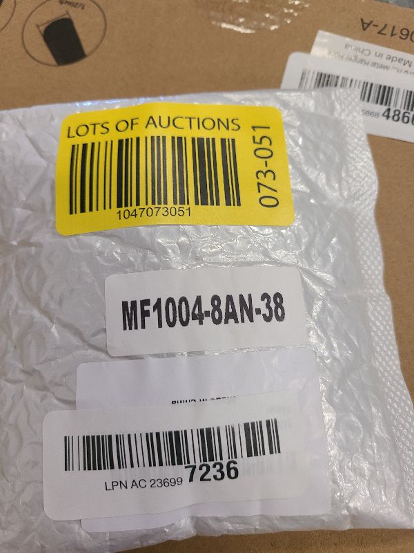 Photo 1 of 8AN Male to 3/8" Hardline Compression Fitting Adapter Aluminum Black, Pack of 2