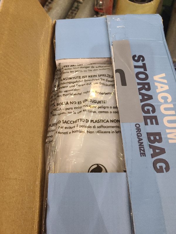 Photo 1 of 12 Pack Travel Vacuum Storage Bags with Portable Electric Pump, Vacuum Seal Space Saver Bags for Clothing, Vacuum Travel Bags for Luggage