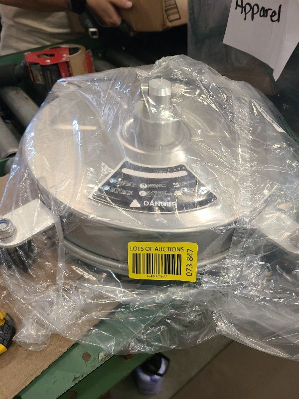 Photo 1 of 14" Pressure Washer Surface Cleaner with 4 Wheels - Stainless Steel Surface Cleaner for Pressure Washer Attachment for Concrete, Patio, Sidewalk, Deck and Driveways - PWS14