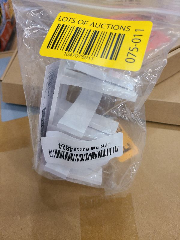 Photo 1 of 3-Pack Sliding Closet Door Floor Guide Bracket | Universal Fit for 1-3/8" Width Doors (White) | Grovers Home Solutions