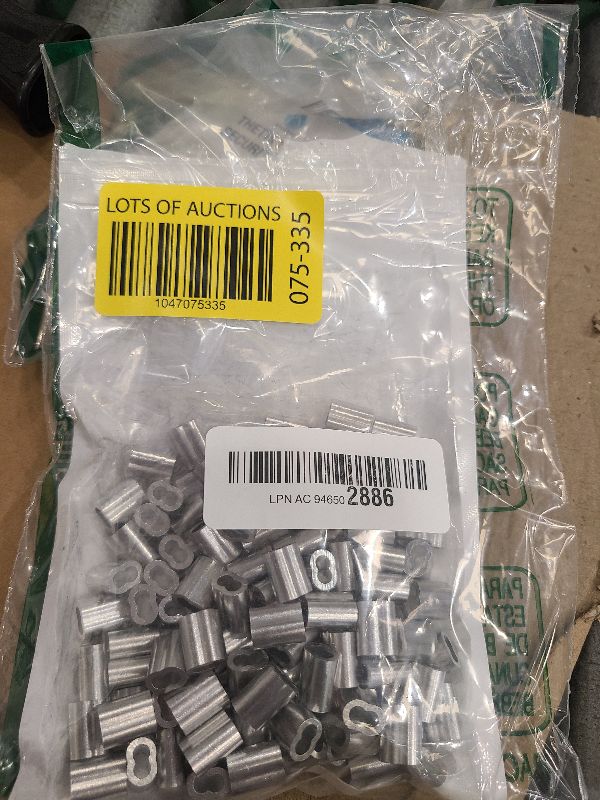 Photo 1 of 120Pcs 1/8"Cable Crimp Sleeves, Aluminum Wire Rope Crimping Loop Sleeve. Cable Ferrules for Cable and Wire Rope Crimp Double Barrel Crimp Sleeves (M3-1/8")