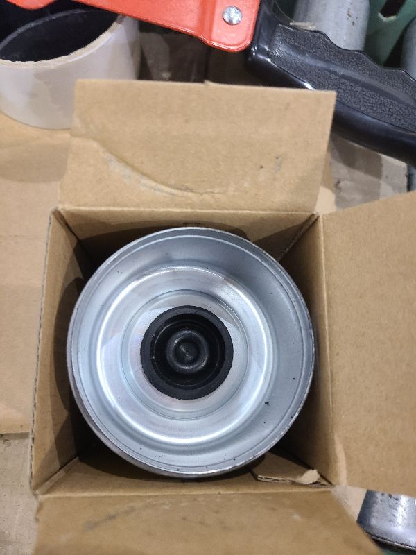 Photo 1 of 2pcs 2.72" Trailer Axle Wheel Hub and Bearing Dust Cap with Extra 2 Rubber Plugs for Most 7000 to 8000 Pound Axles Dexter Trailer Axle Dust Cap Cup Grease Cover Hub