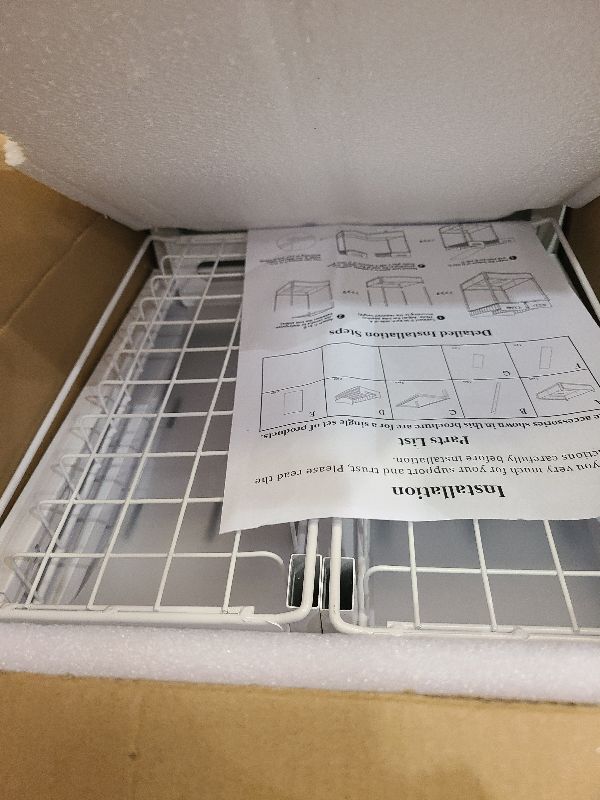 Photo 1 of 1 Pack Expandable Under Sink Organizers Storage With Upgrade Ball-Bearing Slide Tracks,2-Tier Pull Out Under Cabinet Organizer Height Adjustable,Not Suitable For Cabinets With Partitions In The Middle