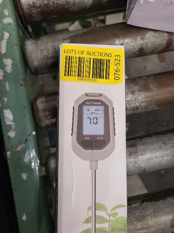 Photo 1 of 4-in-1 Soil Moisture Meter Digital Plant Temperature/Soil Moisture/PH Meter/Sunlight Intensity Backlight LCD Display Soil Test Meter for Gardening, Farming and Outdoor Plants