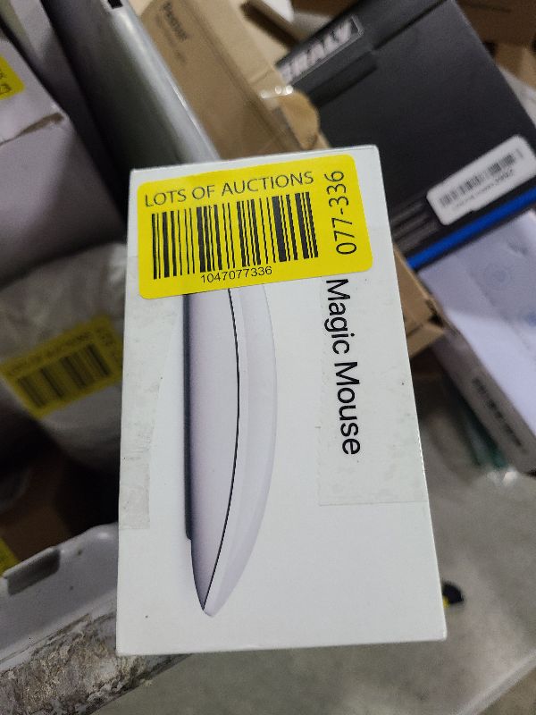 Photo 1 of Apple Magic Mouse: Wireless, Bluetooth, Rechargeable. Works with Mac or iPad; Multi-Touch Surface - White