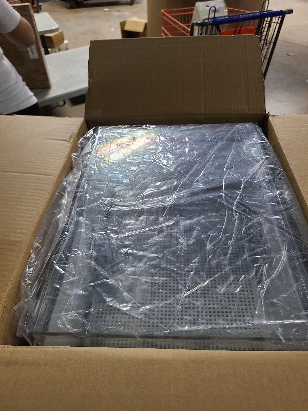 Photo 1 of ABS Electrical Junction Box, Ventilated Design, Cable Grommets, IP65 Waterproof Enclosure, Indoor/Outdoor Use with Mounting Panel. (Clear Cover, 15.5"x11.5"x6.2")