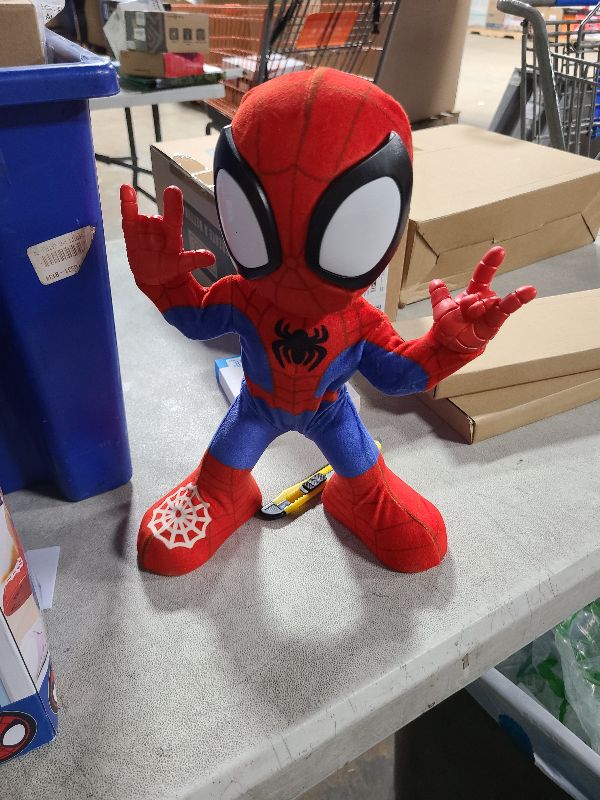 Photo 1 of Spidey and his Amazing Friends Marvel Dance 'N Crawl Spidey, Interactive Plush Toy with 20 Phrases & Sounds, 2 Songs, Super Hero Toys for Kids 3 & Up