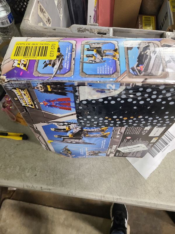 Photo 1 of DC Comics, Metal Force Transforming Batwing, 2-in-1 Playset, Includes Batman and Superman Figures, with Projectiles and Character Cards, Kids Toy for Boys Ages 4 and Up