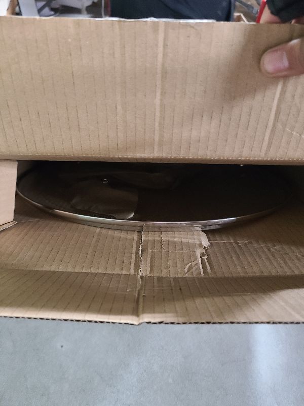 Photo 1 of 15 Inch Pan Lid Glass Lid Replacement Pan Cover for 15" Cast Iron Skillets, Pans, Pots and Wok, Clear