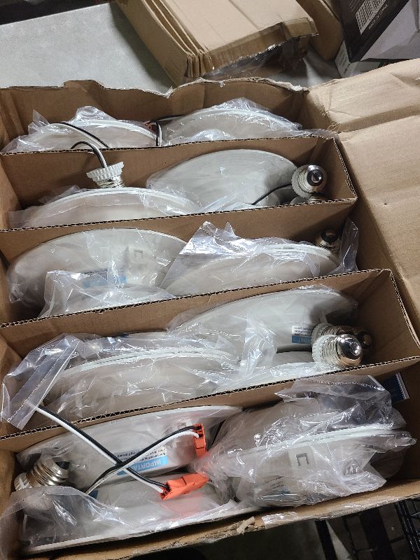 Photo 1 of Sunco 20 Pack 6 Inch LED Recessed Light Retrofit, Can Lights for Ceiling, 1700 LM High Brightness, Selectable CCT 2700K/3000K/4000K/5000K/6000K, 17W=120W, Dimmable, Baffle Trim, Damp Rated UL